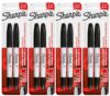 Sharpie Twin Tip Permanent Markers, Fine and Ultra Fine, Black, 8 Count