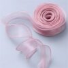 Sheer Silk Satin Ribbon Roll for Wedding Bouquets