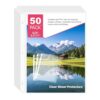 Sheet Protectors 50 Pack - Top-Loading Plastic Binder Sleeves for 8.5" x 11" Paper, Glare-Reducing Textured Surface, Reinforced 3-Hole Edges, Non-Stick & Acid-Free for Home, School & Office