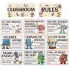 Shejdgart 11 Pcs Classroom Rules Posters Class Rules Bulletin Board Sets