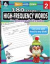 Shell Education 180 Days of High-Frequency Words for Second Grade