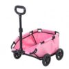 ShengQuanHao Industrial Pet Transport Cart Wagon Carrier Trolley Foldable Rolling Basket with Open Top Design Oxford Cloth PVC Suitable for Walks Trips Short outings Outdoor use