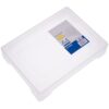 SHERCHPRY Plastic Document Organizer Box for A4 Files and Papers, Water-resistant Pp Material, Lightweight Storage Box Keeps Documents Neat and Orderly, for Home and Living Room Use