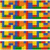 Sherr 50 Pcs 55.83 Ft Building Block Bulletin Board Borders Colorful Borders Trim for Back to School Bulletin Board Nursery Room Chalkboard Whiteboard Decoration