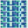 Sherr 50 Pcs 55.83 Ft Building Block Bulletin Board Borders Colorful Borders Trim for Back to School Bulletin Board Nursery Room Chalkboard Whiteboard Decoration(Blue)