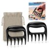Shimeyao 2 Pcs Sand Flea Rake with Beach Collecting Bag, Sand Scoop with Shovel, Plastic Sands Sifter for Beach, Claw Rake Shell Scooper, Shark Teeth Digger for Picking Up Shell Sea Glass Hunting Tool