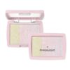 Shimmer Highlighter Compact – 3-Color Face Powder Palette for Makeup Looks Type B One Size
