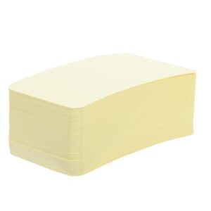 SHINEOFI 100pcs Yellow Blank Index Cards with Rounded Corners, 3x2 Inch Sturdy Paper Note Cards for Quick Reminders and Writing, Versatile Small Memo Pads for Office and School Use