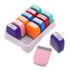 SHINEOFI 12pcs Teacher Encouragement Stamps Self Inking for Classroom and Exams with Crisp Impressions, Plastic Material, Fun Design Mini Stamps for Teachers and Students in Elementary