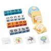 SHINEOFI 1 Set of Wooden Alphabet Blocks Spelling Game Toys for Kids Toddlers Educational Letter Matching Cognitive Learning Toys for Home Classroom