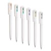 SHINEOFI 6pcs Smooth Writing Gel Ink Pen with Plastic Hourglass Design, Sturdy Build, for Note Taking Supplies and College Essentials, Creative and Minimalist Office Writing Tool