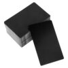 SHINEOFI Cards Metal Nameplate for Engraving on Diverse Occasions 200pcs Matte Black Aluminum Alloy Business Card Blanks 86x54x0.21mm Fade Resistant Deformation Resistant