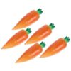 SHINEOFI Carrot Lovely Magnets Kawaii Refrigerator Decorative 5pcs Decor Set with Magnetic Attachment PVC Material for Notice Board Fridge Home Decoration Office