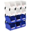 Shineyaplus 12 Packs Stackable Storage Bins, 7" x 5" x 4" Parts Bin,