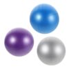 SHINYPASING 3pcs Small Pilates Ball 9.8 Inch PVC Inflatable Exercise Ball for Home Training and Pilates Workouts Anti-Burst for Balance and Floor Exercise