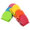 SHINYPASING 6pcs Magnetic Refrigerator Magnet Clips for Organizing and Displaying Artwork, Metal Fridge Clip Magnets for Notes and Photos, Colorful Mini Fridge Accessories for Home