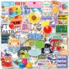 Shizvaeus 100PCS Math Stickers for Students Teachers Kids, Math Gifts