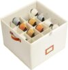 Shoe Organizer for Closet, Fabric Shoe Storage Boxes with Clear Cover