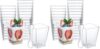 SHOPDAY 5 oz Plastic Dessert Cups 100 Pack Small Clear Square Parfait Cups with Spoons, Mini Plastic Tumbler Serving Cups for Tasting Party Appetizers Mousse Yogurt
