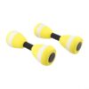 Shophubio EVA Foam Dumbbells for Water Aerobics, Floating Barbell Set for Swimming Training Aid, High Buoyancy Resistance Fitness Equipment for Pool Exercise(yellow)