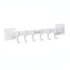 Shower Caddy Adhesive Wall Mount, 13.6 Inch Wide No-Drill Bathroom Storage Rack for Tile and Glass, Durable PP Plastic Organizer (1 Pack)