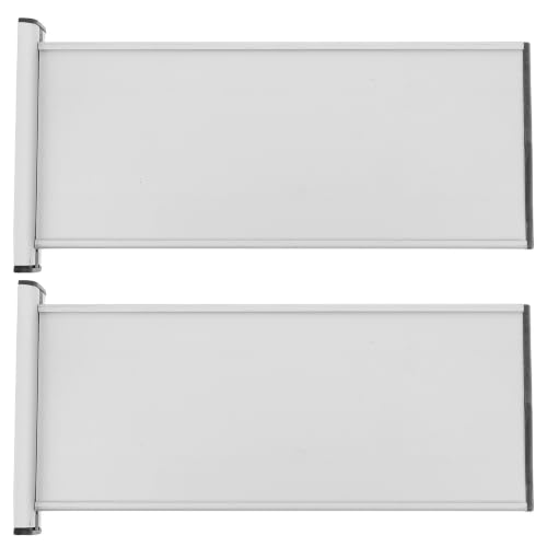 SHOWERORO 2pcs Aluminum Alloy Door Name Plate with Double-sided Slot-in Slide-out Design, Hassle-free Installation and Replaceable Content, for Education and Care Facility Signs