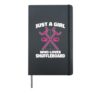 Shuffleboard Just A Girl Who Loves Shuffleboard Shoveboard Hardcover Journal, Black