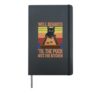 Shuffler Funny Shuffleboard Hardcover Journal, Black