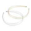 shuielai 2 Pack Double Layer Metal Headbands, Gold & Silver Thin Hair Bands for Women, Lightweight Hair Accessories for Daily Wear, Yoga & Travel