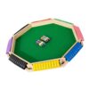 Shut the Box Dice Game Wooden 8 Sided Flipping Board Set Tabletop Number Game for Family Party Night