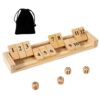 Shut the Box Game - Wooden Number Dice Board | 2 Player Math Toy