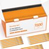 Shuttle Art 1500 Pack #2 HB Pencils Pre-Sharpened, Bulk Pencils with Erasers