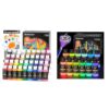 Shuttle Art Acrylic Paint Set Bundle, 36 Regular Colors and 12 Glow in the Dark Paint in bottle (60ml / 2oz) for Artists