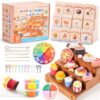 Shuttle Art Air Dry Clay for Kids - Food Store, 21 PCS Modeling Clay Kit with Sculpting Tools and Tutorials, Safe & Non-Sticky, Craft Gifts for Boys & Girls