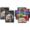 Shuttle Art Colored Pencils and Sketch Pad Bundle, Set of 180 Colored Pencils+ 260 Sheets Sketch Pad