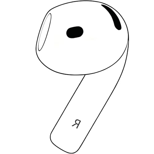 Siatron Single Right Earbud A3056, 4th Gen OEM Replacement Earbud, Right Side Compatible with A3055 A3057, Fits AirPods 4 A3059 Charging Case, ANC Enabled, Original Pulled Used Part