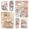 SIBLYMONA 200Pcs Vintage Stickers for Scrapbooking Supplies Junk Journal, Ephemera Paper Kit for Craft Supplies and Materials Scrapbook Paper (SetA)