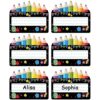 SICOHOME Name Tags for Classroom Desks - 36pcs Chalkboard Bright Student Names Plates - Cubby Name Tags for Kindergarten Preschool Classroom Back to School Teacher Supplies Must Haves