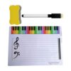 Sided Eraseable Music Staff Dry Erases Board Enhanced Durability for School Teachers and Music Group Notation Practice Board