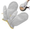 siewaa Silver Wire Scrub Kitchen Dishwashing Gloves, Waterproof，1 Pairs