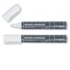 SIGEL Ba715 Set of 2 Markers for Dark Glass or Mirror, Erasable, Bullet Tips Diameter 2-3 mm, White