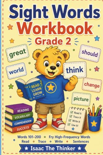 Sight Words Workbook for Kids Grade 2: 100 High-Frequency Words 101-200 with Read, Trace, Write, Sentences and Flash Card Practice | Grade 2 (Grammar & Language Workbook Series)