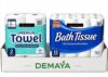 Signature Premium Towel 2 Rolls and Bath Tissue 12 Rolls Bundle-DEMAYA