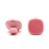 Silicone Body Scrubber for Shower, Soft Bristle Bath Brush with Hand Grip and Hanging Loop, Exfoliating Body Scrub Pad for Daily Cleansing, Quick-Dry Shower Scrubber for Women and Men, Pink