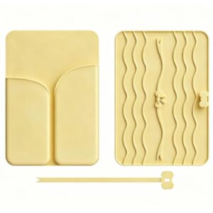 Silicone Heat Resistant Mat for Curling Iron & Flat Iron (Yellow)