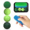 Silicone Magnetic Balls and Sensory Stones Fidget Toys for Adults & Teens, 6 PCS Stress Relief Sensory Toys for Autism ADHD Anxiety, Office Desk Toys, Stocking Stuffers for Adults Teens Gift