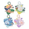 SILI FACTORY 4Pack Soft Baby Book, Touch Feel Crinkle Cloth Books for Babies, Cute Sensory Book for Babies 0-6 6-12 Months, Tummy Time Stroller Toy, Newborn for Boys Girls(Wildlife
