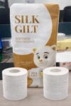 Silk Gilt™ Luxury Toilet Paper – 24 Rolls (3 Packs of 8), Ultra Soft & Strong, Premium Bathroom Tissue