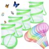 Simgoing 12 Packs Bug Catcher for Kids Include 8 Telescopic Butterfly Nets 4 Butterfly Habitat Insect Mesh Cage for Outdoor Catching Bugs Exploration Science Projects Fish Insect Ladybird