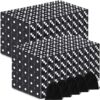 Simgoing 500 Pieces 16mm Dice Bulk 6 Sided Dice Set with 5 Pieces Drawstring Pouches Standard(Black)